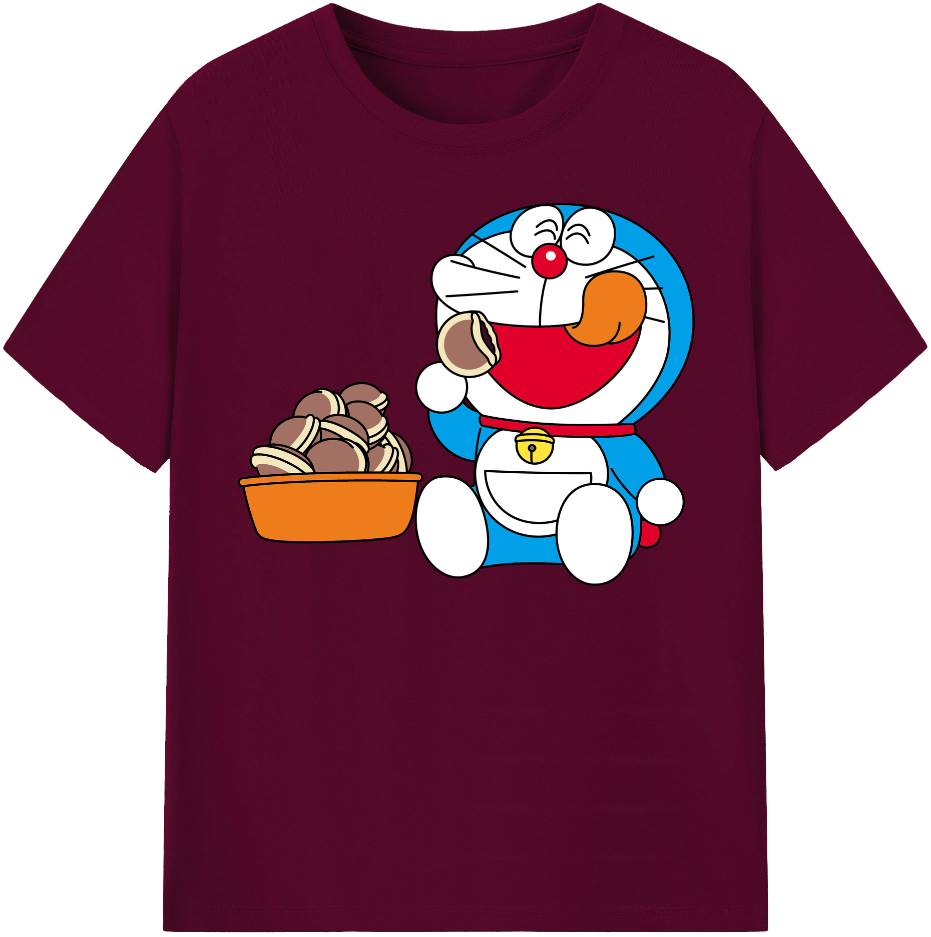 （画像用） ドラえもん Doraemon レディースカジュアルプリントTシャツ（綿100％）